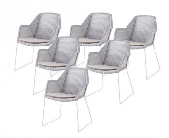 Set of 6 Breeze Outdoor Dining Chairs