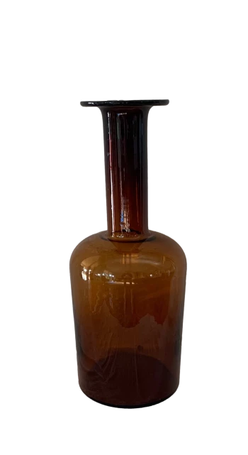 Extra Large Brown Glass Vase by Otto Brauer