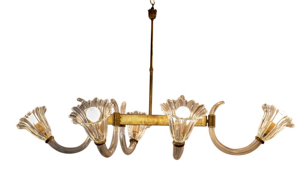 Murano 6 Arm Chandelier