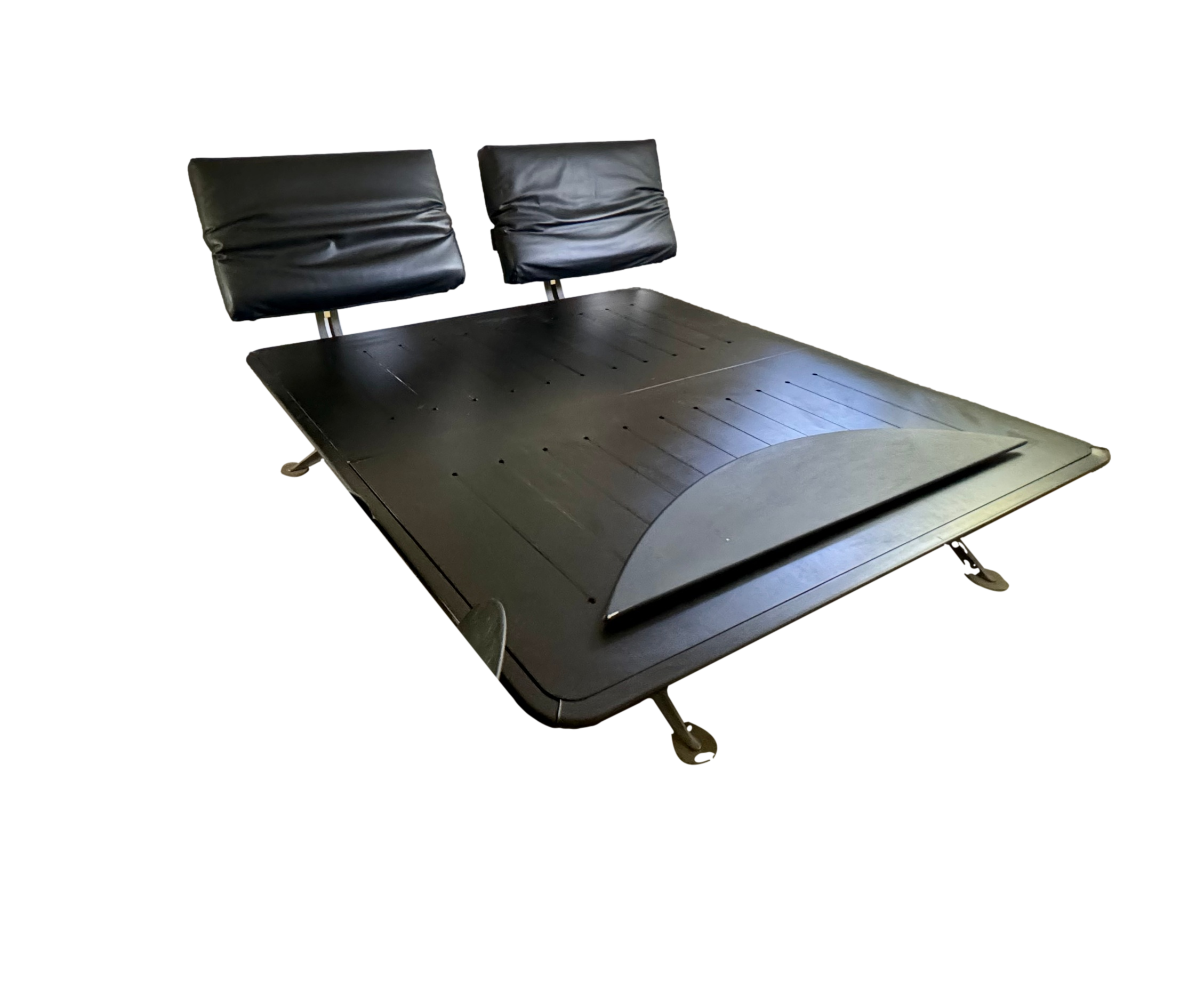 Paolo Piva Brass and Steel European King Bed