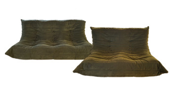 Togo 3-Seater Settee and 2-Seater Settee