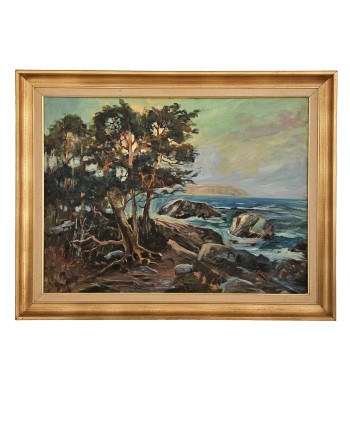 Pine Trees - Vintage Oil Painting