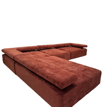 Rust Block Modular Sofa
