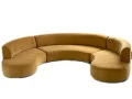 Large Curved Modular Sofa