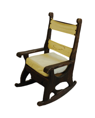 Brutalist African Rocking Chair