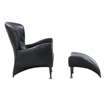 Castor Lounge Chair and Stool