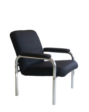 Vintage Chrome Frame Armchair