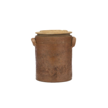 Glazed Pot With Lid from France