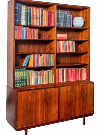 Danish Rosewood Bookcase by Svend Aage Madsen