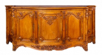 19th Century French Carved Walnut Sideboard