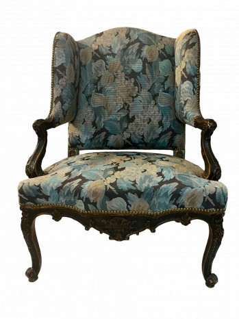 19th Century French Gilt Winged Backed Chair