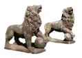 Pair of Stone Lion Statues