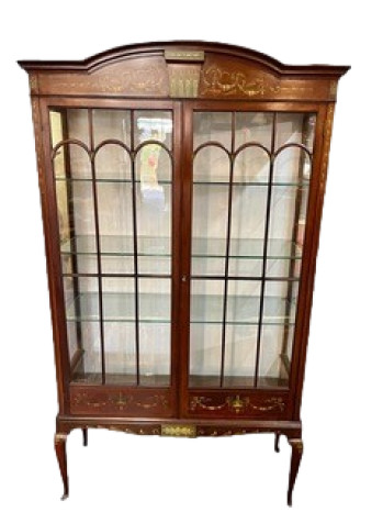 Victorian Sheraton Style Display Cabinet