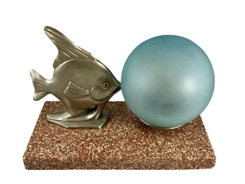 Bubble Blowing Fish Table Lamp