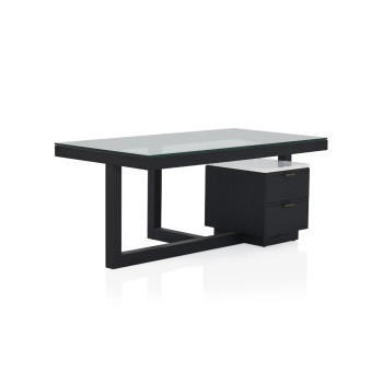 Toledo Desk – Black Oak Finish