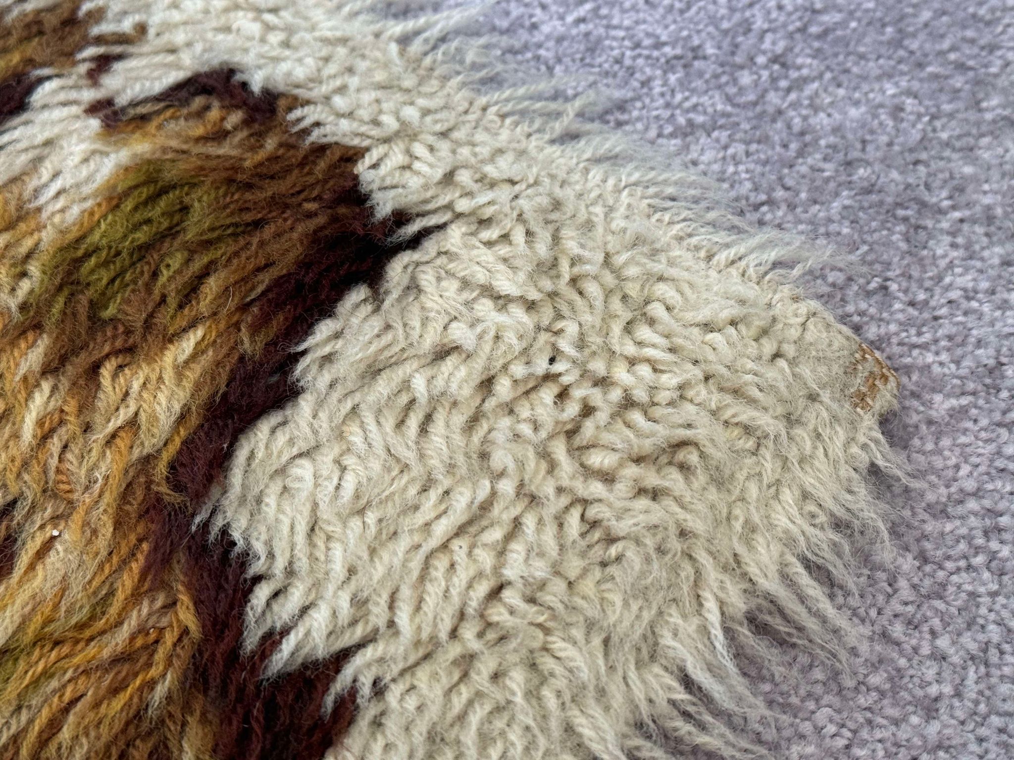 Pre-owned & Refurbished MID CENTURY - Ege Rya Wool Rug, Scandinavian ...