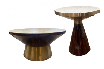 Hourglass Coffee Table & Side Table