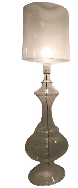 Hand blown Glass Table Lamp