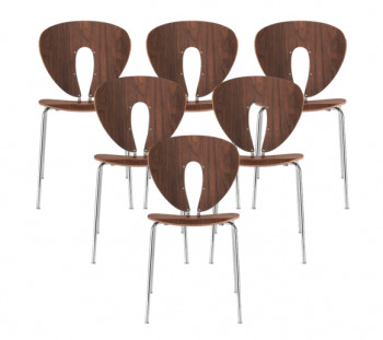 Set of Six Globus Dining Chairs