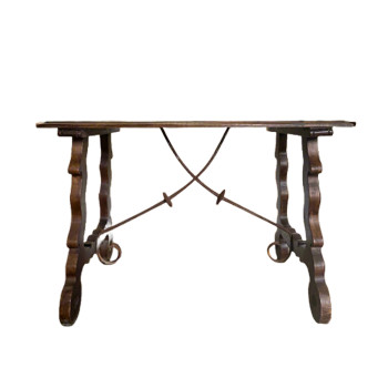 17th Century Spanish Turned Oak Dining Table