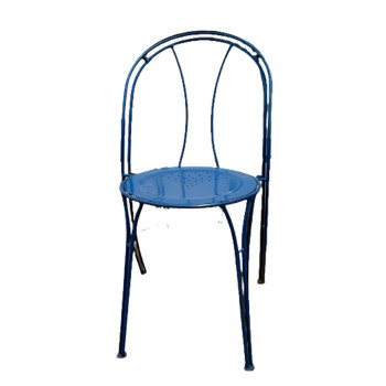 Authentic Blue Iron Cafe Bistro Chairs