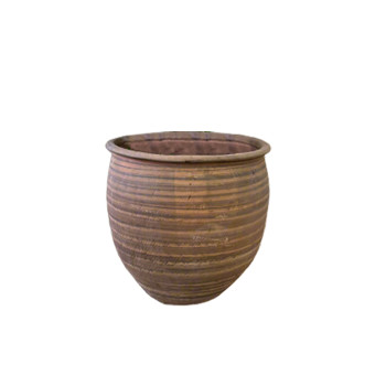Terracotta Grain Open Mouth Pot III