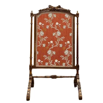 Louis XIV Carved Wood and Tapestry Cheval Screen