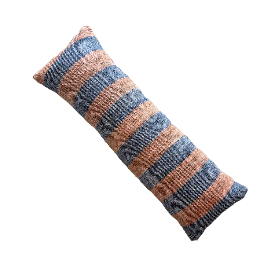 Watermelon and Denim Lumbar Cushion