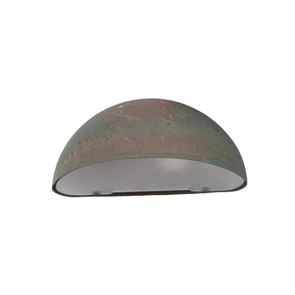 Danish Design Patinated Copper Outdoor Lamp