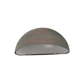 Danish Design Patinated Copper Outdoor Lamp