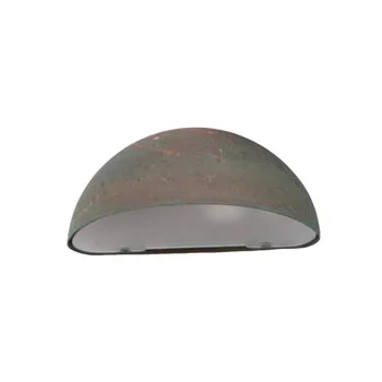 Danish Design Patinated Copper Outdoor Lamp