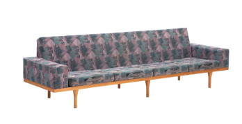 Illum Wikkelso Australia Model 50 4 Four Seater Oak Sofa