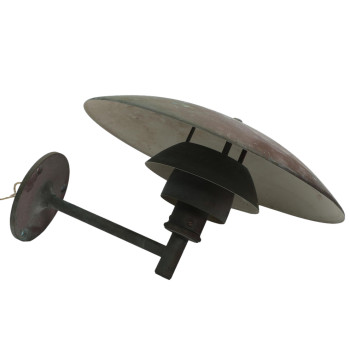 Poul Henningsen PH4.5 3 Copper Outdoor Wall Lamp