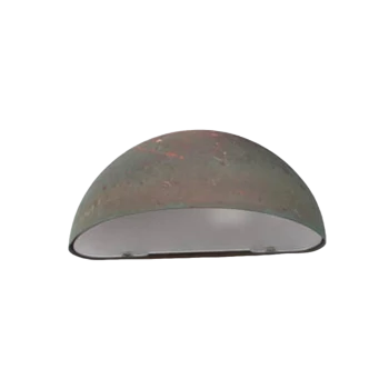 Danish Design Patinated Copper Outdoor Lamp
