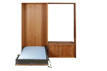 Hans J Wegner Upright Bed With Bookcase And Cabinet