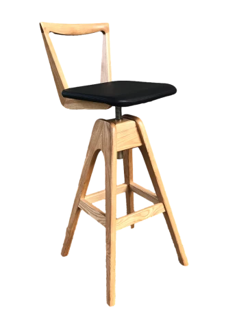 Danish Stool With Backrest