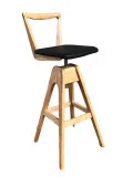 Danish Stool With Backrest