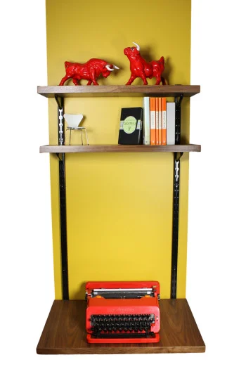 Wallhung Bookcase and Desk Unit