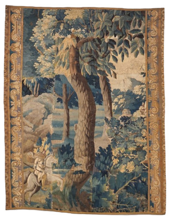 Early 18th Century Abstract Tapestry Collage