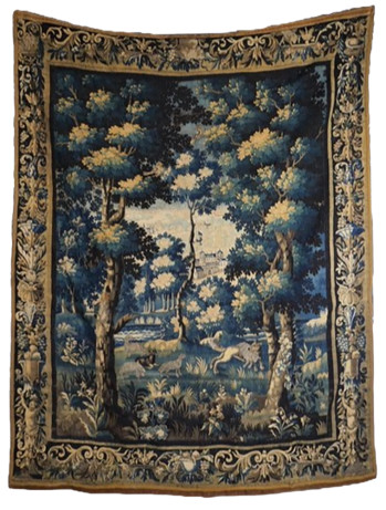 1700s Aubusson Verdure Tapestry