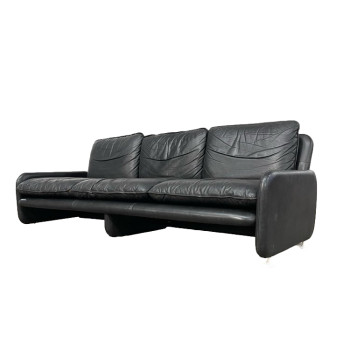 1980s Italian Leather Lounge