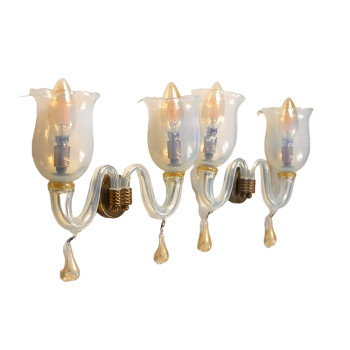 Mouth Blown Murano Wall Sconces