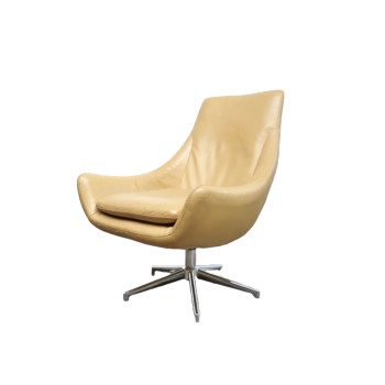 Caramel Vinyl Swivel Chairs