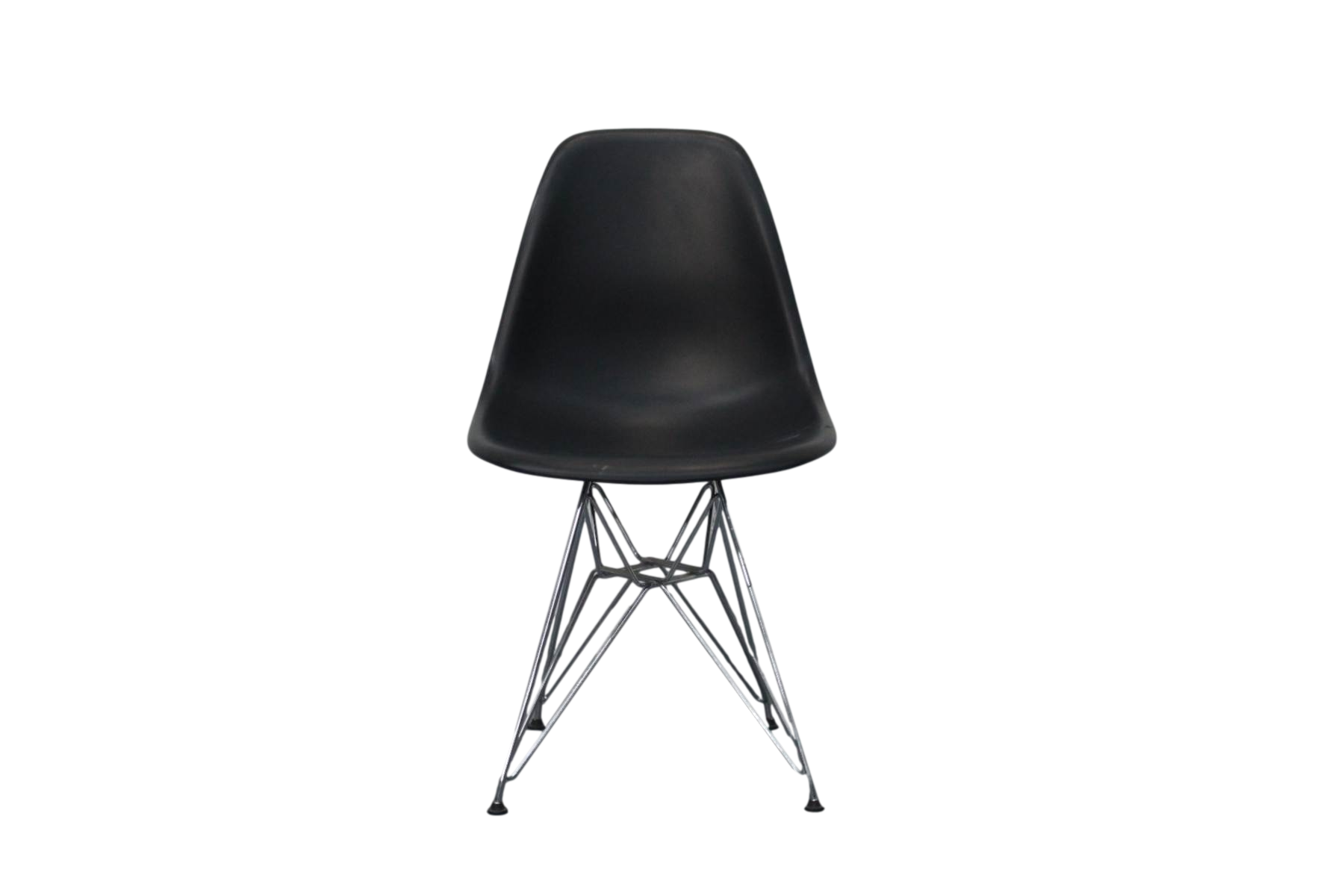 Moulded Plastic Side Chair DSR Black