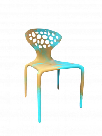 Supernatural Turquoise and Brown Bicolour Chair