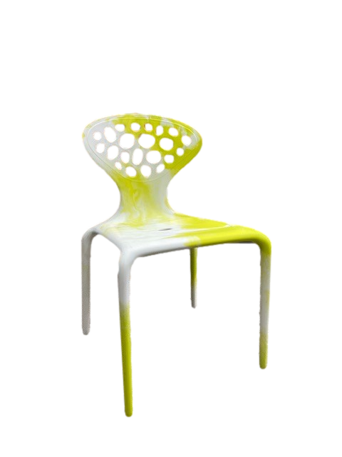 Supernatural Flurogreen and White Bicolour Chair