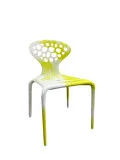 Supernatural Flurogreen and White Bicolour Chair