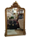 French Louis XV Style Gilt Mantle Mirror