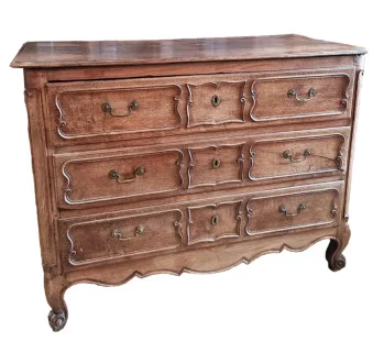 French Provincial Oak 18th Century Commode