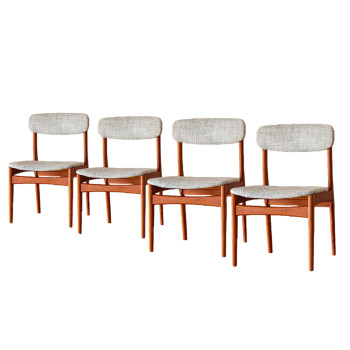 Set of Four Danish Teak Dining Chairs